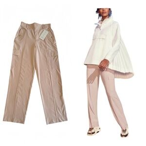 Athleta Vienna Cargo Pant W’s 4 Blush Pink NEW NWT UPF 50+ Stretch straight leg